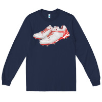 Navy red cleats fa element Long Sleeve Tee - FaDigitalArtStudio
