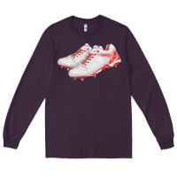 Plum red cleats fa element Long Sleeve Tee - FaDigitalArtStudio
