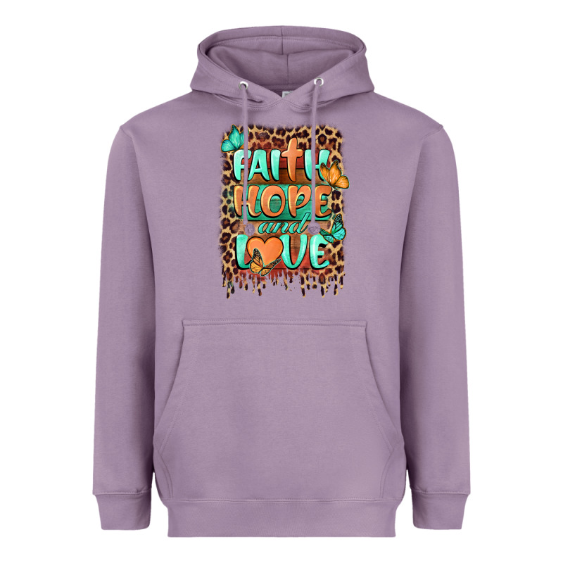 Faith Hope And Love Heavyweight Hoodie by BarkalooDesign | Teevron