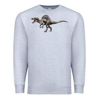 Heather Grey Spinosaurus Premium Sweatshirt - LillyAllenDesigns