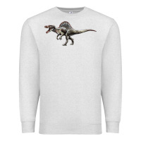 Oatmeal Heather Spinosaurus Premium Sweatshirt - LillyAllenDesigns