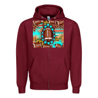 Burgundy football leopard turquoise gemstone sunflower Zipper Hoodie - JahusDesignShop