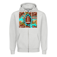Dove Grey football leopard turquoise gemstone sunflower Zipper Hoodie - JahusDesignShop
