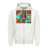 Oatmeal Heather football leopard turquoise gemstone sunflower Zipper Hoodie - JahusDesignShop