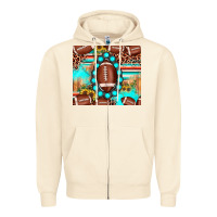 Sandshell football leopard turquoise gemstone sunflower Zipper Hoodie - JahusDesignShop