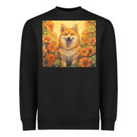 Black shiba inu Heavyweight Sweatshirt - Unal Design