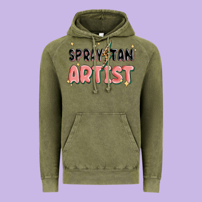 Vintage Hoodie spray tan artist