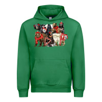 Emerald Christmas Bear Family Urban Hoodie - LillyAllenDesigns
