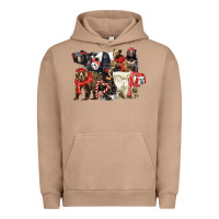 Pigment Burro Christmas Bear Family Urban Hoodie - LillyAllenDesigns