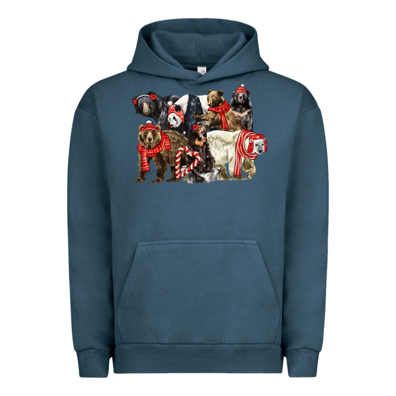Christmas Bear Family Urban Hoodie by LillyAllenDesigns | Teevron