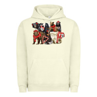 Pigment Pistachio Christmas Bear Family Urban Hoodie - LillyAllenDesigns