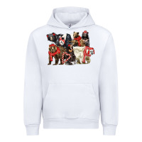 White Christmas Bear Family Urban Hoodie - LillyAllenDesigns