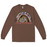 Chestnut autism avareness football Long Sleeve Tee - SublimationCraftShop
