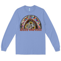 Colony Blue autism avareness football Long Sleeve Tee - SublimationCraftShop