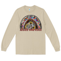 Mushroom autism avareness football Long Sleeve Tee - SublimationCraftShop