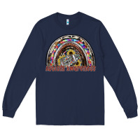 Navy autism avareness football Long Sleeve Tee - SublimationCraftShop