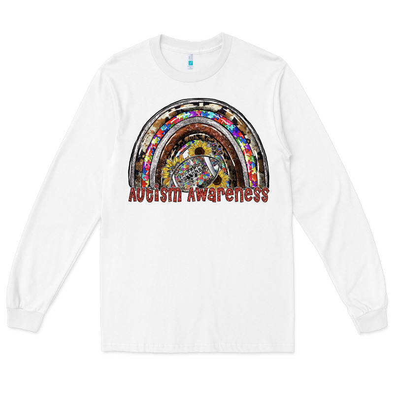 Autism Avareness Football Long Sleeve Tee by SublimationCraftShop | Teevron