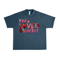 Midnight Navy one loved teacher Urban Heavy Tee - RanaPortraitStore