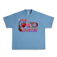 Pebble Blue one loved teacher Urban Heavy Tee - RanaPortraitStore