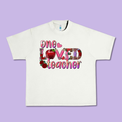 One Loved Teacher Urban Heavy Tee Designed By Ranaportraitstore