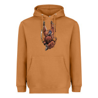 Meerkat Orangutan And Baby Heavyweight Hoodie - LillyAllenDesigns