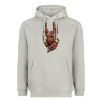Moon Dust Orangutan And Baby Heavyweight Hoodie - LillyAllenDesigns