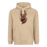 Mushroom Orangutan And Baby Heavyweight Hoodie - LillyAllenDesigns