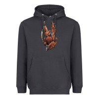 Smoke Orangutan And Baby Heavyweight Hoodie - LillyAllenDesigns