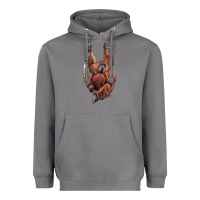 Storm Orangutan And Baby Heavyweight Hoodie - LillyAllenDesigns