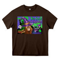 Chocolate Brown Too Cute To Spook Baby Orangutan Heavy Core Tee - LillyAllenDesigns