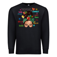 Black Teacher messy bun caucasian Premium Sweatshirt - NancyCooperArtShop