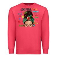 Cardinal Teacher messy bun caucasian Premium Sweatshirt - NancyCooperArtShop