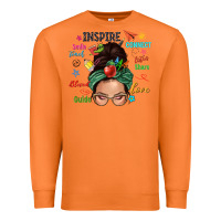 Carrot Teacher messy bun caucasian Premium Sweatshirt - NancyCooperArtShop