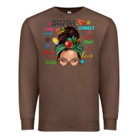Chestnut Teacher messy bun caucasian Premium Sweatshirt - NancyCooperArtShop