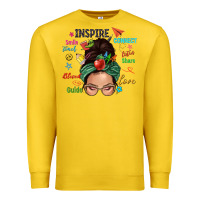 Lemon Teacher messy bun caucasian Premium Sweatshirt - NancyCooperArtShop