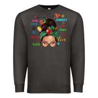 Smoke Teacher messy bun caucasian Premium Sweatshirt - NancyCooperArtShop