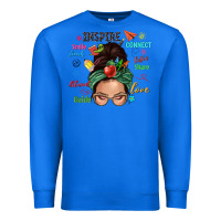 True Royal Teacher messy bun caucasian Premium Sweatshirt - NancyCooperArtShop