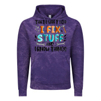 Cloud Purple thats what i do i fix stuff and i know things Vintage Hoodie - MaliasSmallBusiness