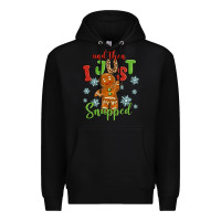 Black and then i just snnaped Premium Hoodie - MaliasSmallBusiness