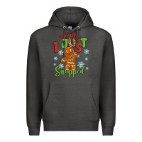 Charcoal Heather and then i just snnaped Premium Hoodie - MaliasSmallBusiness