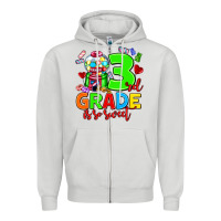 Dove Grey 3 rd grade is so sweet Zipper Hoodie - AdoDesignShop