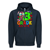 Navy 3 rd grade is so sweet Zipper Hoodie - AdoDesignShop