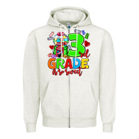 Oatmeal Heather 3 rd grade is so sweet Zipper Hoodie - AdoDesignShop