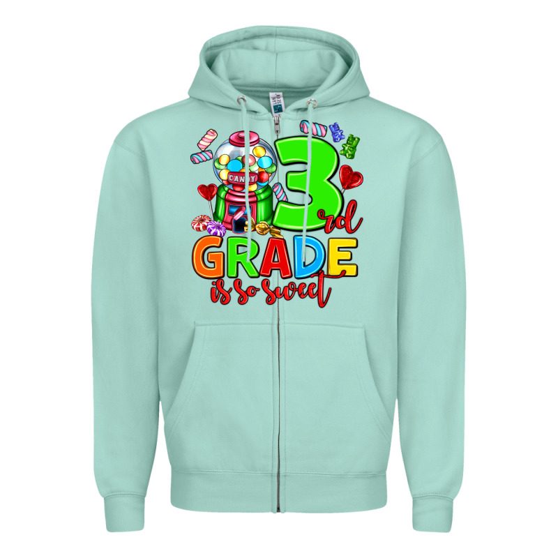 3 Rd Grade Is So Sweet Zipper Hoodie by AdoDesignShop | Teevron
