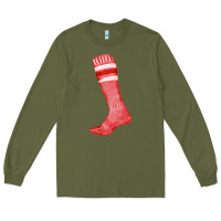 Army Green red sock fa element Long Sleeve Tee - FaDigitalArtStudio