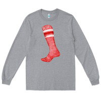 Heather Grey red sock fa element Long Sleeve Tee - FaDigitalArtStudio