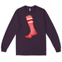 Plum red sock fa element Long Sleeve Tee - FaDigitalArtStudio