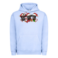 Pigment Grape Ice Christmas Black Angus Cows Urban Hoodie - LillyAllenDesigns