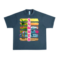 Midnight Navy summer with background tbw Urban Heavy Tee - texasbilliewilder