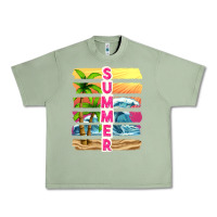 Oil Green summer with background tbw Urban Heavy Tee - texasbilliewilder